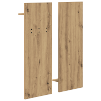 Produktbild för Väggmonterad Klädhängare med hylla Artisan Ek 70 x 10 x 90 cm