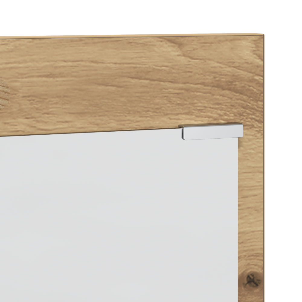 Produktbild för Väggmonterad Klädhängare med hylla Artisan Ek 70 x 10 x 90 cm