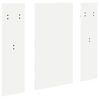 Produktbild för Väggmonterad Klädhängare Vit 96 x 1,5 x 90 cm Konstruerat trä