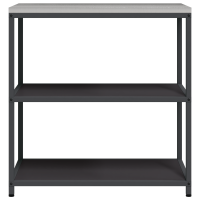 Produktbild för Köksförvaring HATTEM Svart 90 x 50 x 92 cm Stål