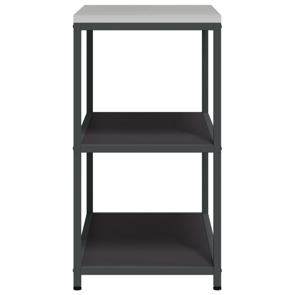 Produktbild för Köksförvaring HATTEM Svart 90 x 50 x 92 cm Stål