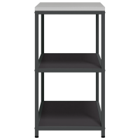 Produktbild för Köksförvaring HATTEM Svart 90 x 50 x 92 cm Stål
