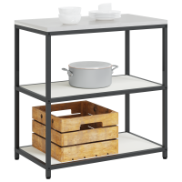 Produktbild för Köksförvaring HATTEM Vit 90 x 50 x 92 cm Stål