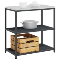 Produktbild för Köksförvaring HATTEM Antracit 90 x 50 x 92 cm Stål