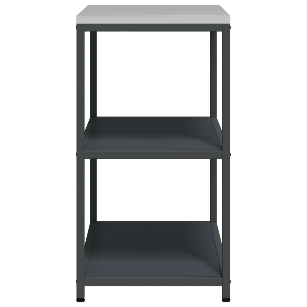 Produktbild för Köksförvaring HATTEM Antracit 90 x 50 x 92 cm Stål