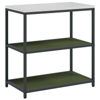 Produktbild för Köksförvaring HATTEM Olivgrön 90 x 50 x 92 cm Stål