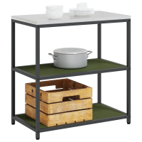 Produktbild för Köksförvaring HATTEM Olivgrön 90 x 50 x 92 cm Stål