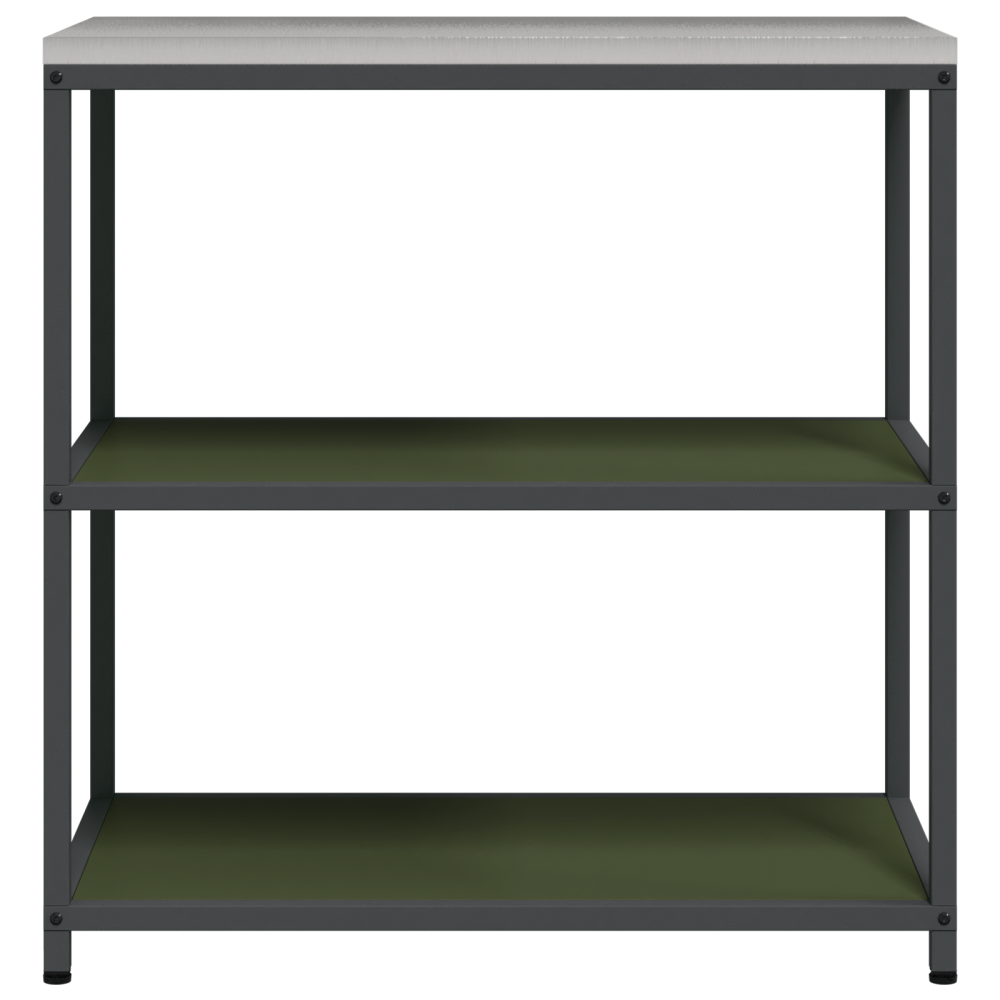 Produktbild för Köksförvaring HATTEM Olivgrön 90 x 50 x 92 cm Stål