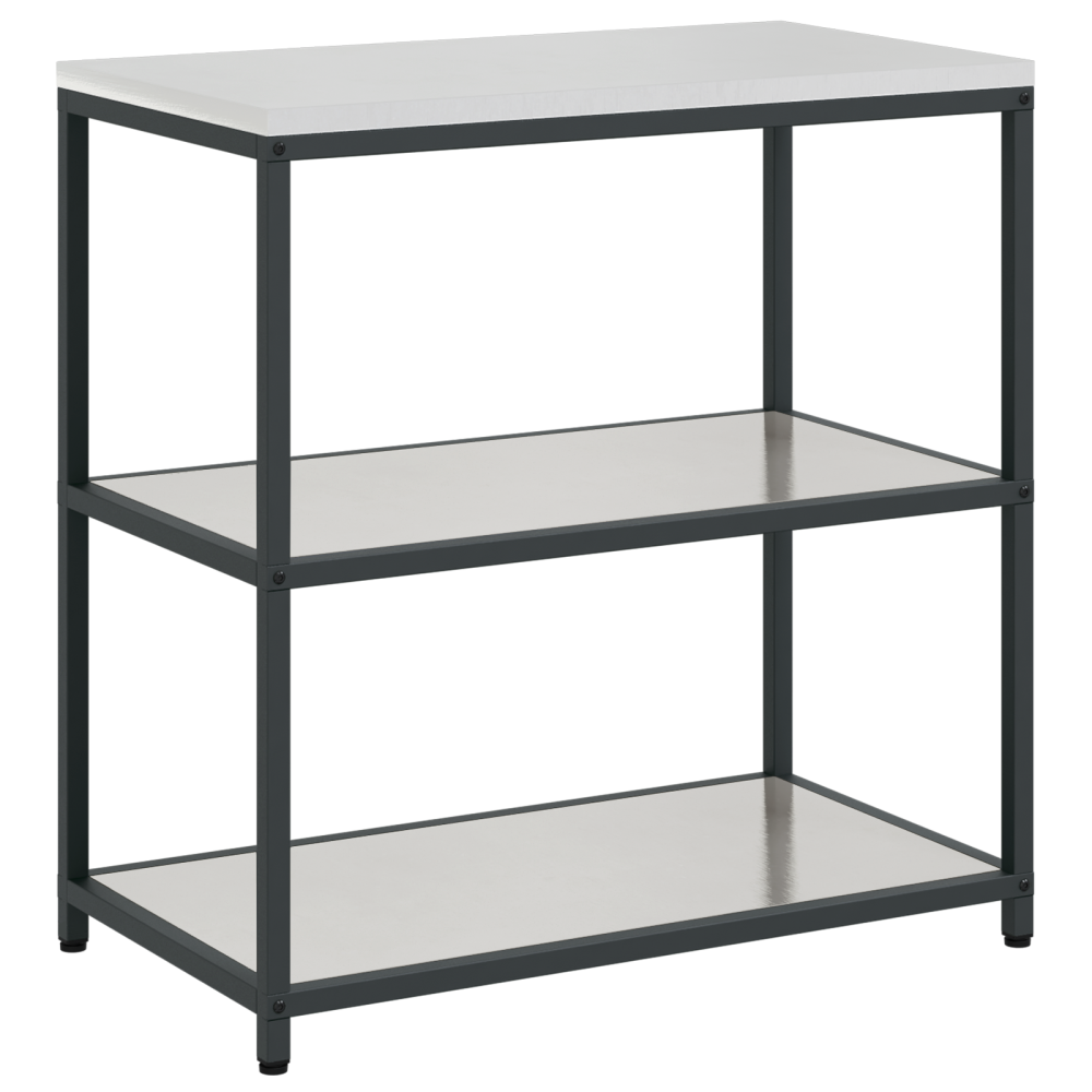 Produktbild för Köksförvaring HATTEM Silver 90 x 50 x 92 cm Stål