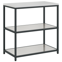 Produktbild för Köksförvaring HATTEM Silver 90 x 50 x 92 cm Stål