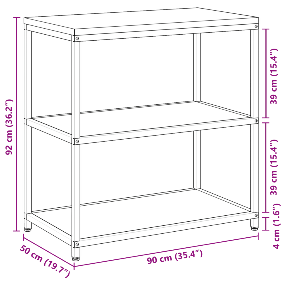 Produktbild för Köksförvaring HATTEM Silver 90 x 50 x 92 cm Stål