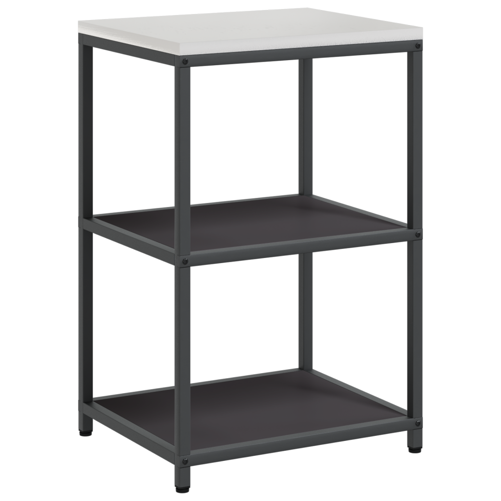 Produktbild för Köksförvaring HATTEM Svart 60 x 50 x 92 cm Stål