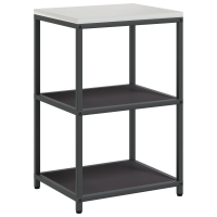 Produktbild för Köksförvaring HATTEM Svart 60 x 50 x 92 cm Stål
