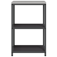 Produktbild för Köksförvaring HATTEM Svart 60 x 50 x 92 cm Stål