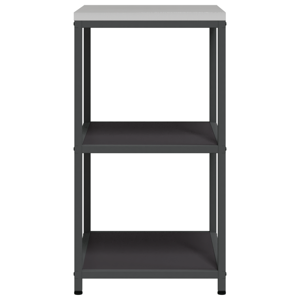 Produktbild för Köksförvaring HATTEM Svart 60 x 50 x 92 cm Stål