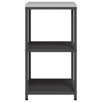 Produktbild för Köksförvaring HATTEM Svart 60 x 50 x 92 cm Stål