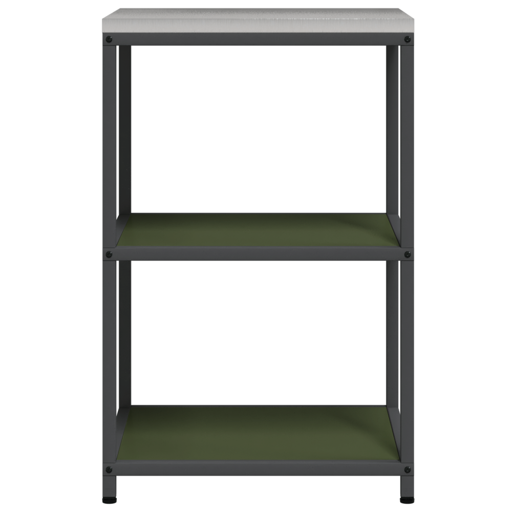 Produktbild för Köksförvaring HATTEM Olivgrön 60 x 50 x 92 cm Stål