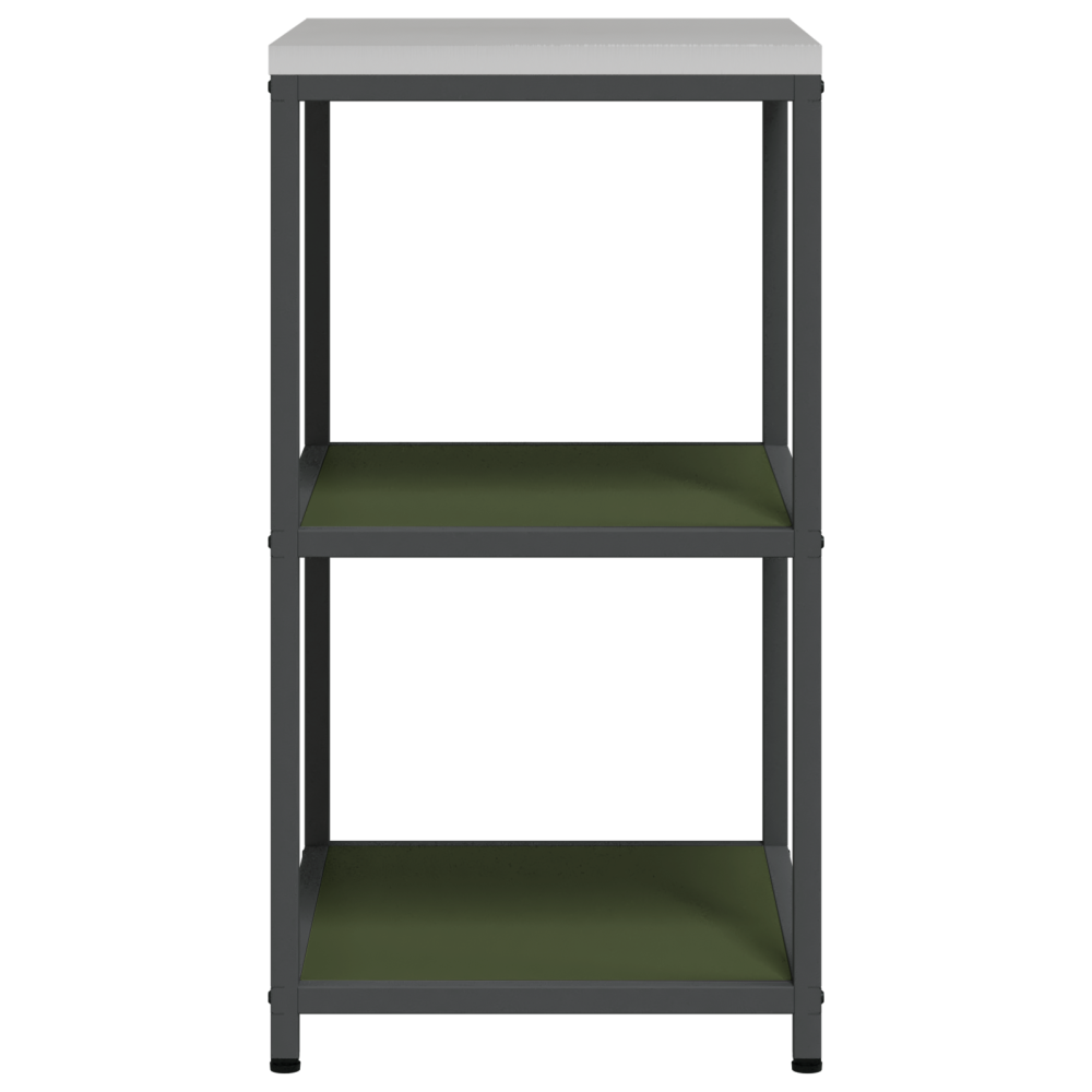 Produktbild för Köksförvaring HATTEM Olivgrön 60 x 50 x 92 cm Stål