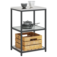 Produktbild för Köksförvaring HATTEM Silver 60 x 50 x 92 cm Stål