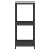Produktbild för Köksförvaring HATTEM Svart 40 x 50 x 92 cm Stål