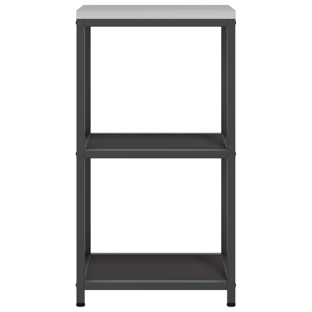 Produktbild för Köksförvaring HATTEM Svart 40 x 50 x 92 cm Stål