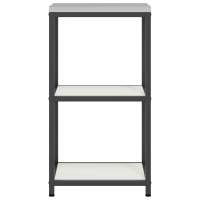 Produktbild för Köksförvaring HATTEM Vit 40 x 50 x 92 cm Stål