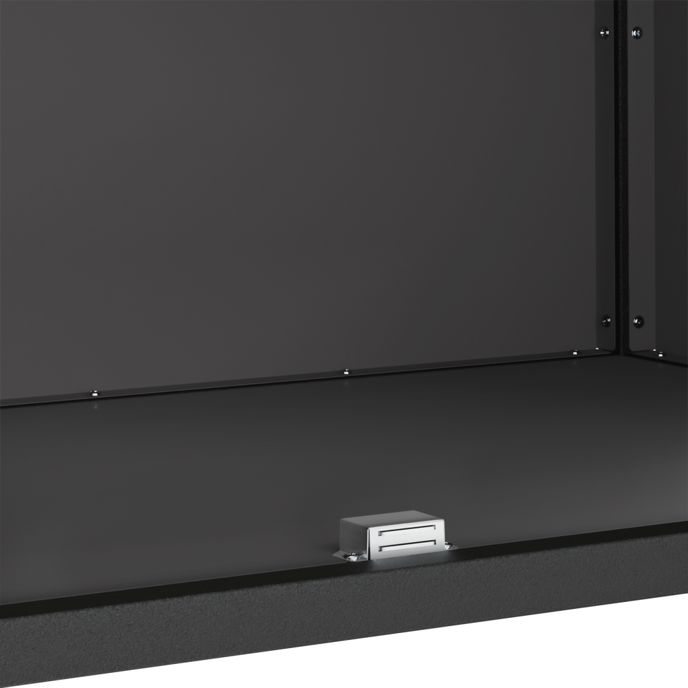 Produktbild för Köksförvaring HATTEM Svart 90 x 50 x 92 cm Stål