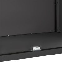 Produktbild för Köksförvaring HATTEM Svart 90 x 50 x 92 cm Stål