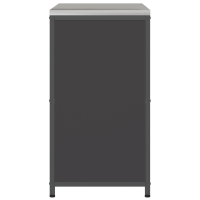 Produktbild för Köksförvaring HATTEM Svart 90 x 50 x 92 cm Stål