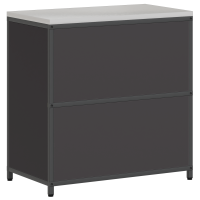 Produktbild för Köksförvaring HATTEM Svart 90 x 50 x 92 cm Stål