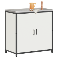 Produktbild för Köksförvaring HATTEM Vit 90 x 50 x 92 cm Stål