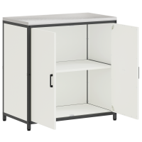 Produktbild för Köksförvaring HATTEM Vit 90 x 50 x 92 cm Stål