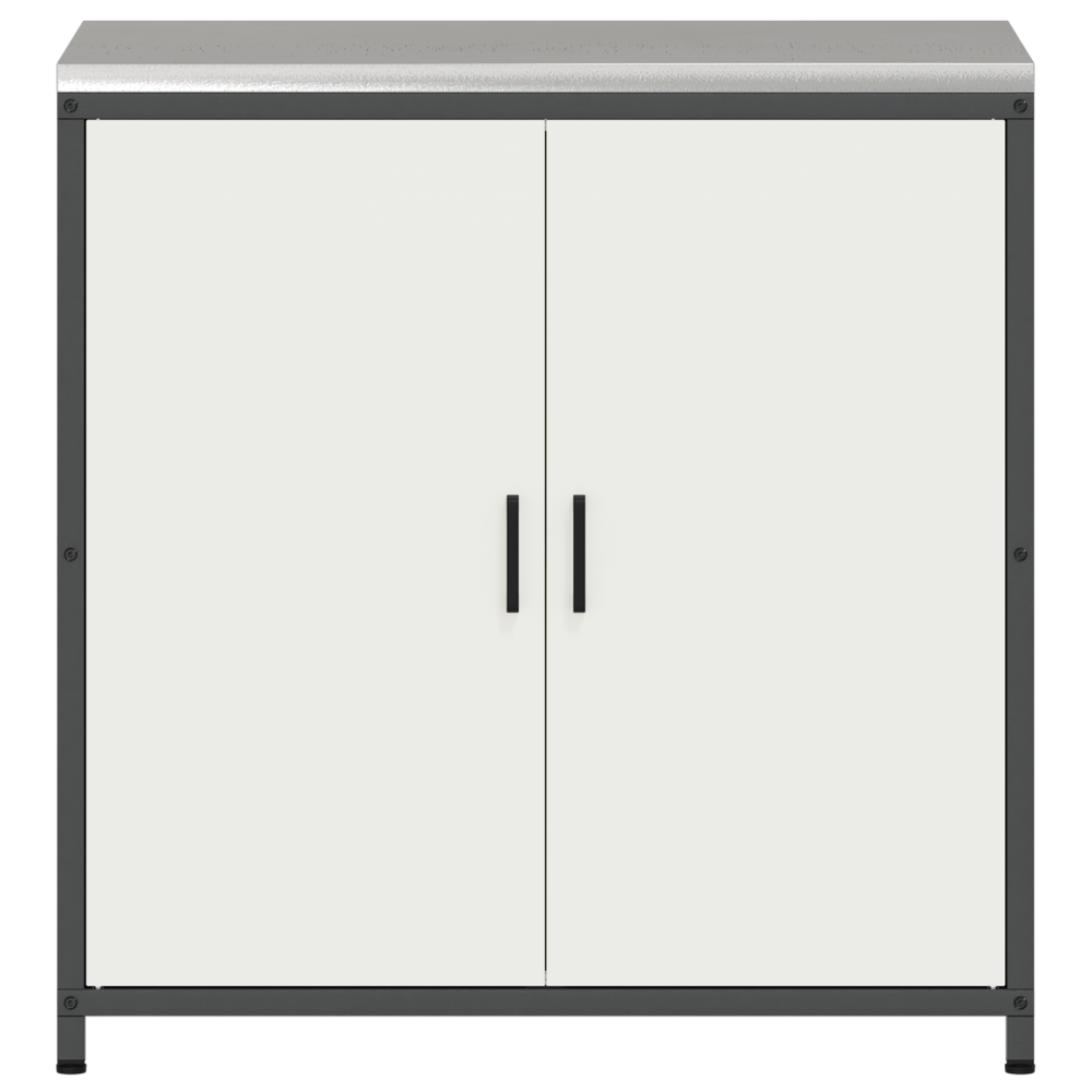 Produktbild för Köksförvaring HATTEM Vit 90 x 50 x 92 cm Stål