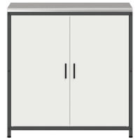 Produktbild för Köksförvaring HATTEM Vit 90 x 50 x 92 cm Stål