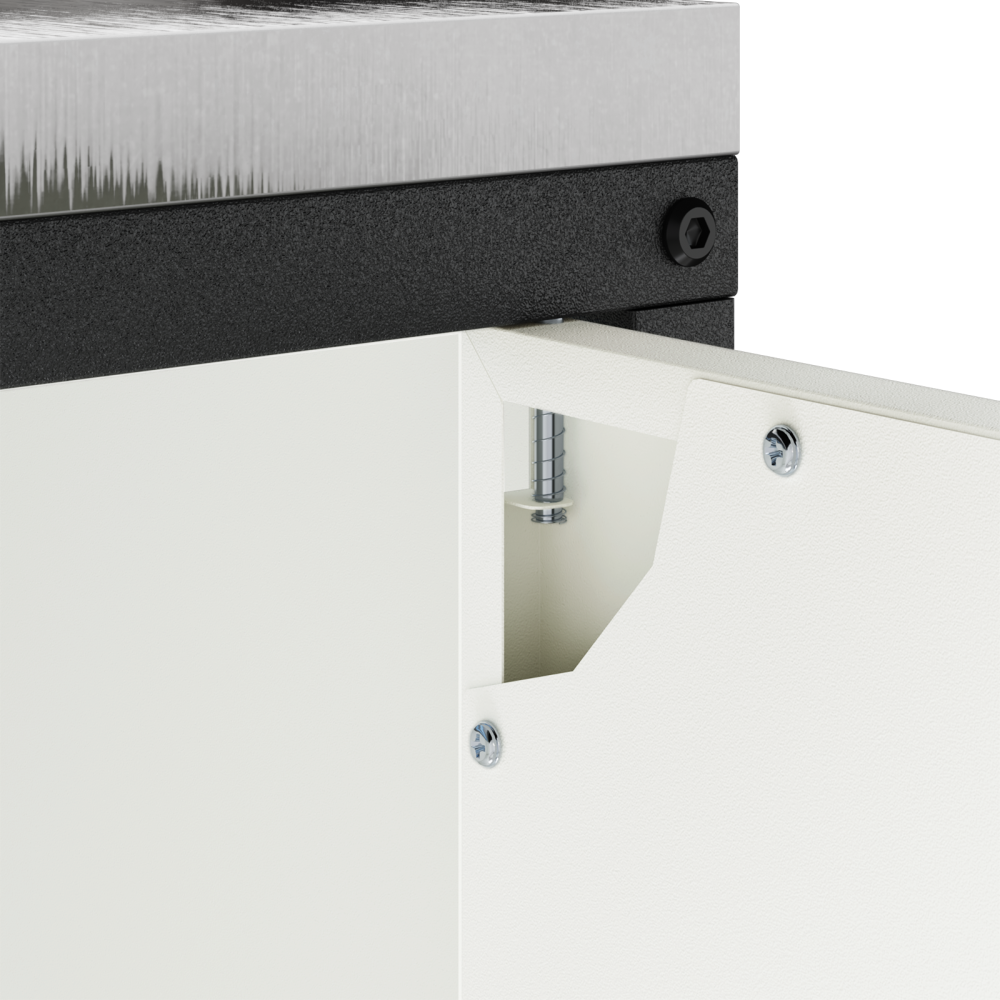 Produktbild för Köksförvaring HATTEM Vit 90 x 50 x 92 cm Stål