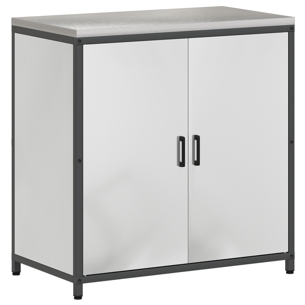 Produktbild för Köksförvaring HATTEM Silver 90 x 50 x 92 cm Stål