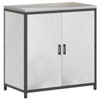 Produktbild för Köksförvaring HATTEM Silver 90 x 50 x 92 cm Stål