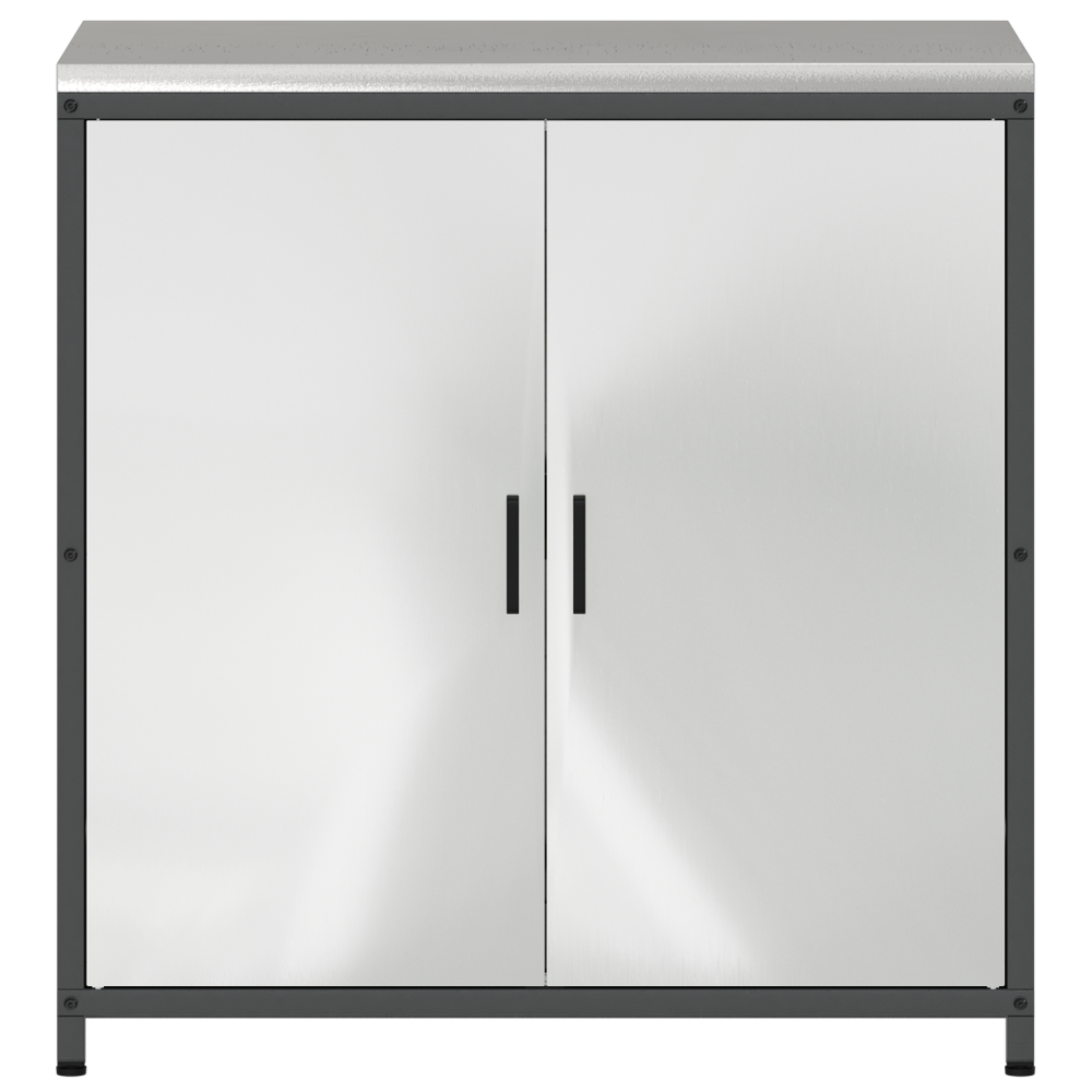 Produktbild för Köksförvaring HATTEM Silver 90 x 50 x 92 cm Stål