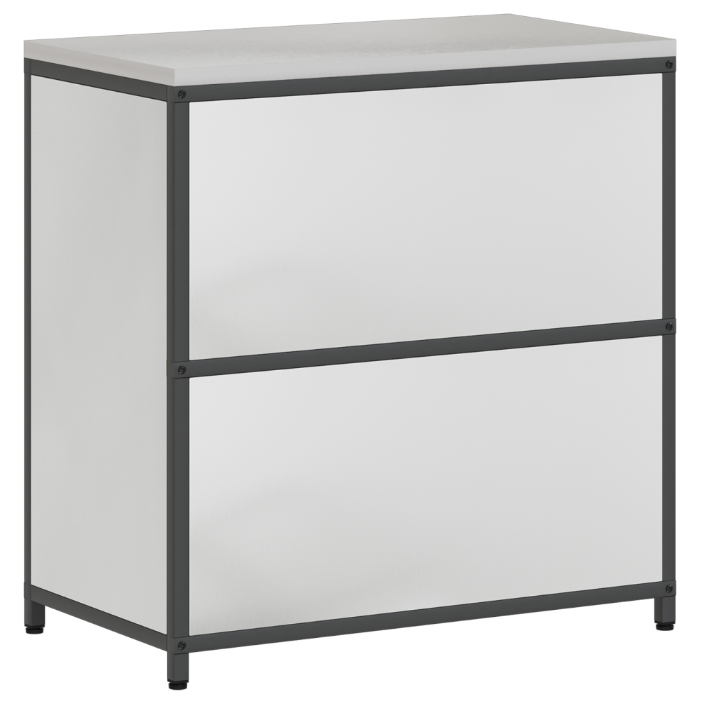Produktbild för Köksförvaring HATTEM Silver 90 x 50 x 92 cm Stål