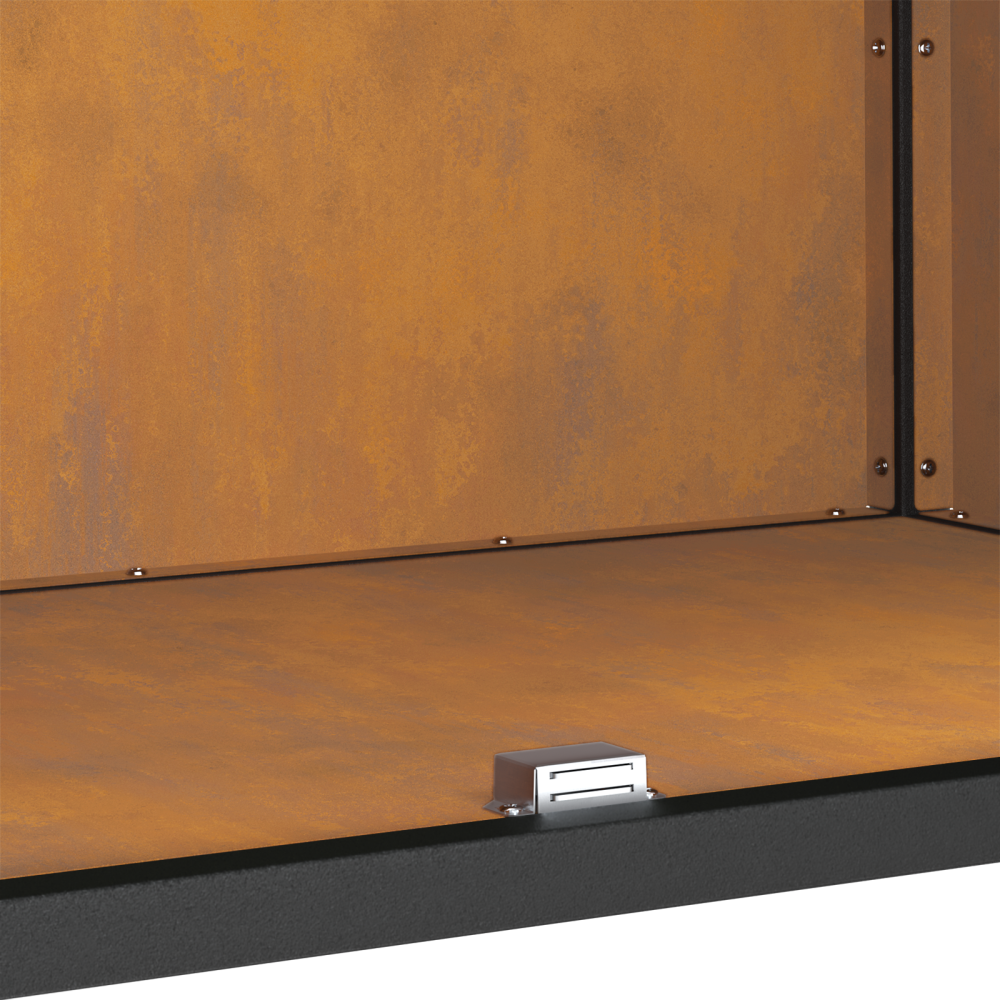 Produktbild för Köksförvaring HATTEM Rostig 90 x 50 x 92 cm Stål