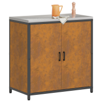 Produktbild för Köksförvaring HATTEM Rostig 90 x 50 x 92 cm Stål