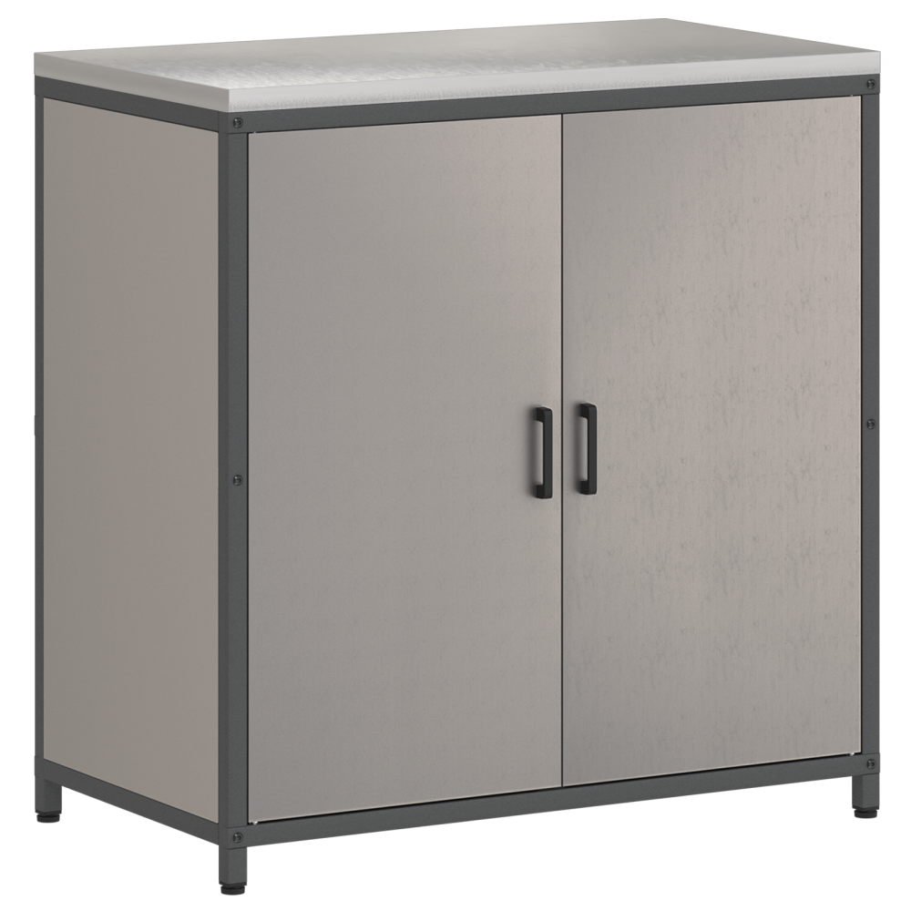 Produktbild för Köksförvaring HATTEM Rostig 90 x 50 x 92 cm Stål
