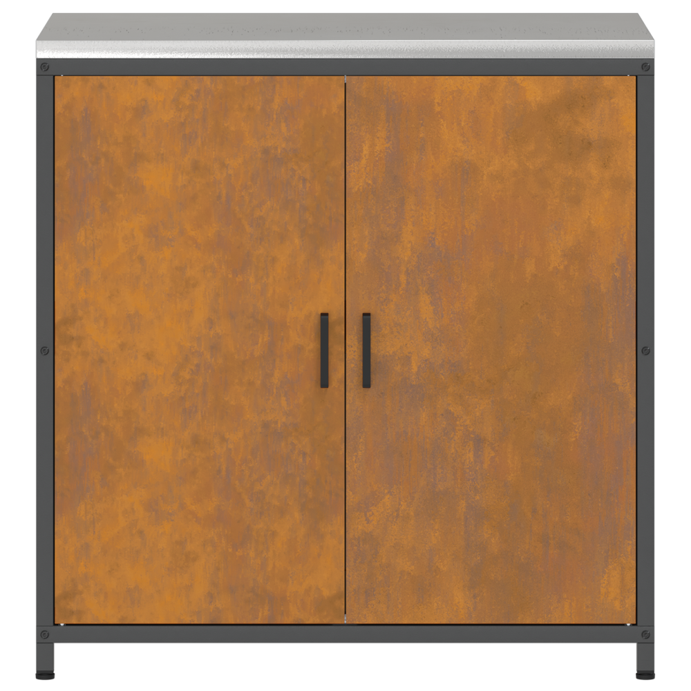 Produktbild för Köksförvaring HATTEM Rostig 90 x 50 x 92 cm Stål