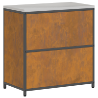 Produktbild för Köksförvaring HATTEM Rostig 90 x 50 x 92 cm Stål