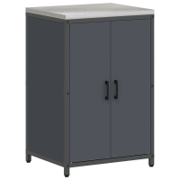Produktbild för Köksförvaring HATTEM Antracit 60 x 50 x 92 cm Stål