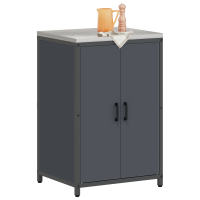 Produktbild för Köksförvaring HATTEM Antracit 60 x 50 x 92 cm Stål