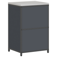 Produktbild för Köksförvaring HATTEM Antracit 60 x 50 x 92 cm Stål