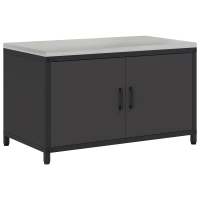 Produktbild för Köksförvaring HATTEM Svart 90 x 50 x 53 cm Stål