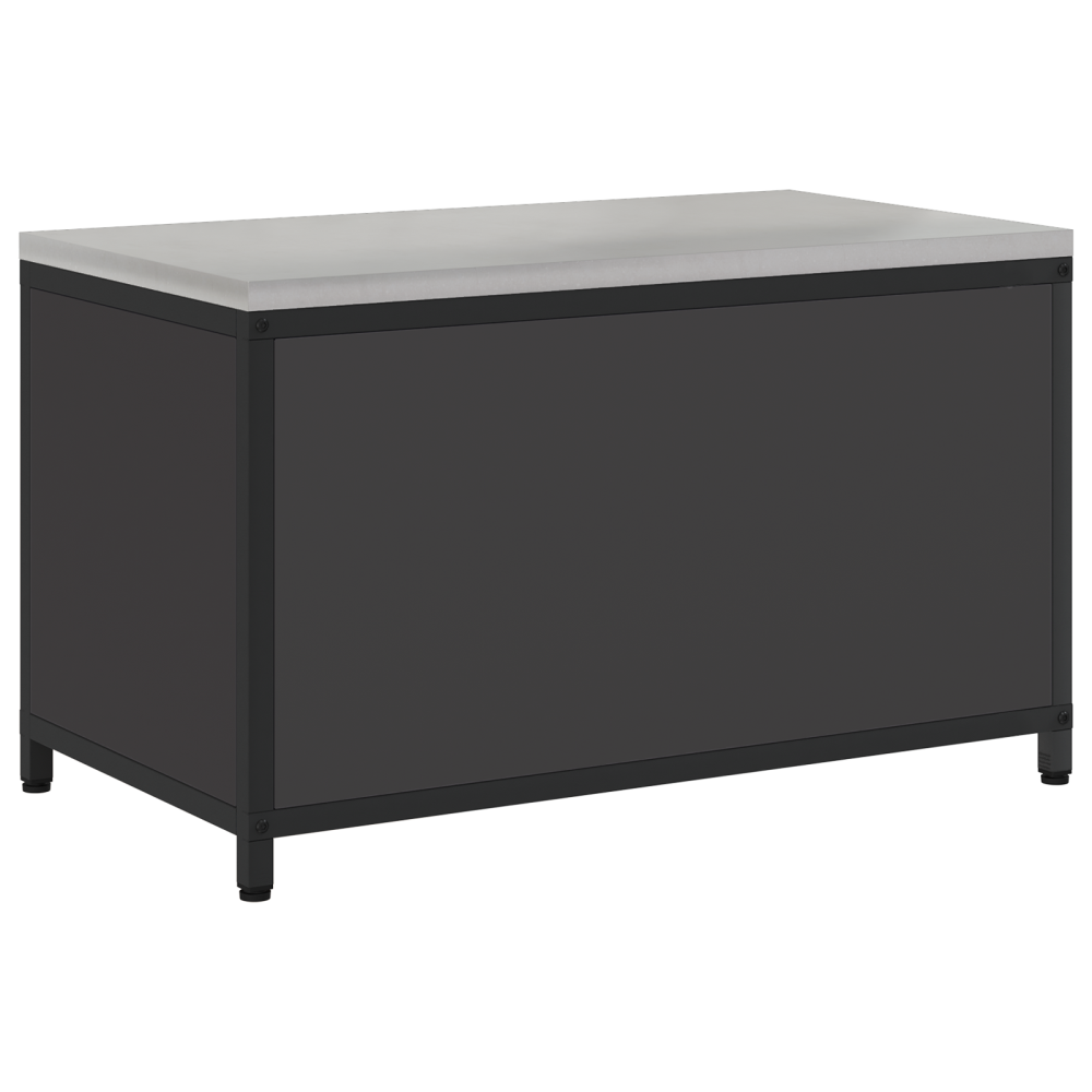 Produktbild för Köksförvaring HATTEM Svart 90 x 50 x 53 cm Stål