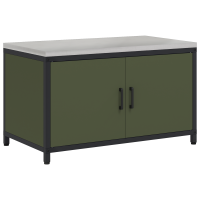 Produktbild för Köksförvaring HATTEM Olivgrön 90 x 50 x 53 cm Stål